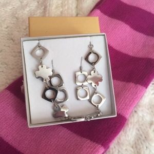 Geometric Earrings and bracelet